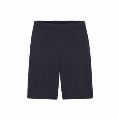 Donkerblauwe shorts / korte joggingbroek voor heren