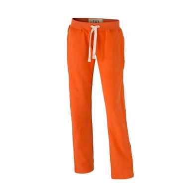 Vintage joggingbroek oranje voor heren
