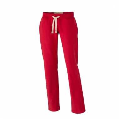 Vintage joggingbroek rood voor heren