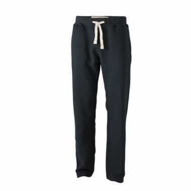 Vintage joggingbroek voor heren zwarte