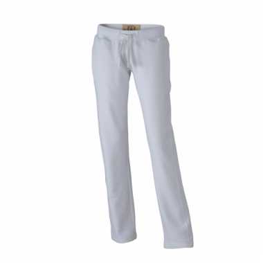 Vintage joggingbroek wit voor heren