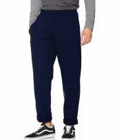 Joggingbroek fruit of the loom donkerblauw voor volwassenen straight leg