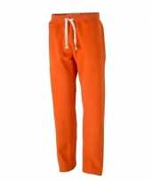 Vintage joggingbroek oranje voor heren 10040029